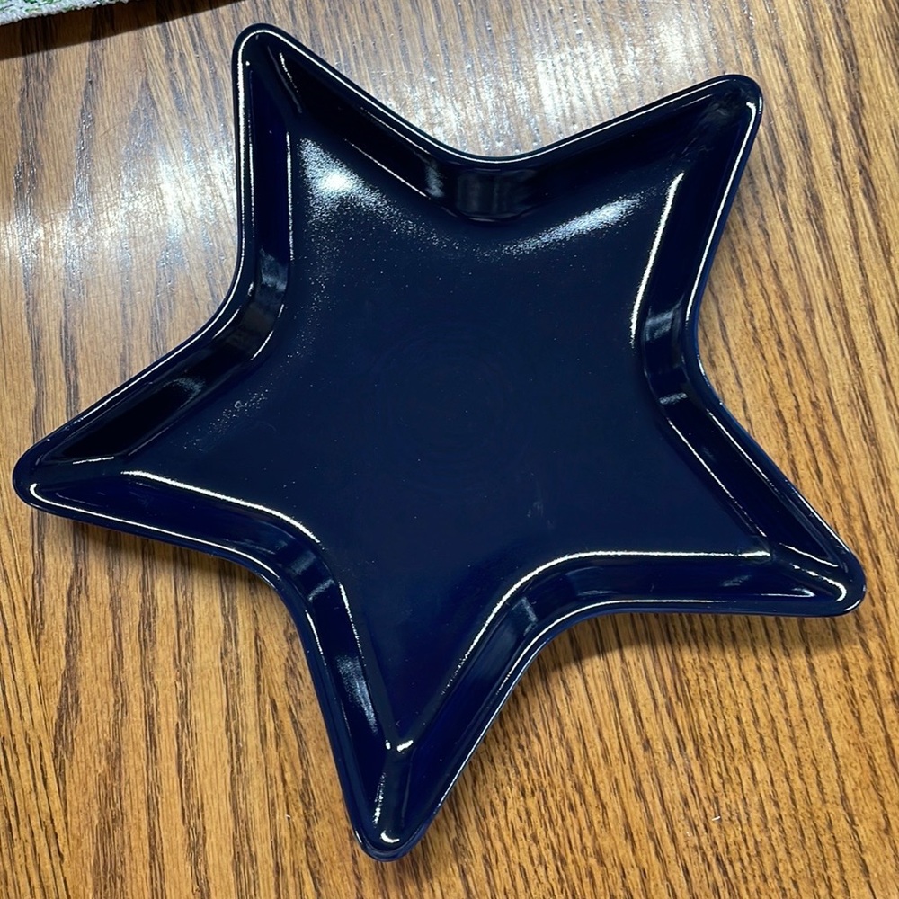 Fiesta cobalt star plate